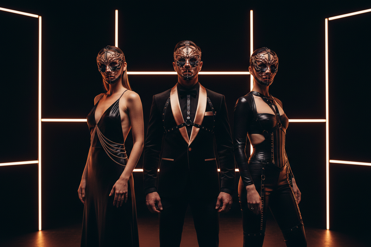 BDSM Gesichtsmasken für Rollenspiele, Bondage und geheimnisvolle Looks