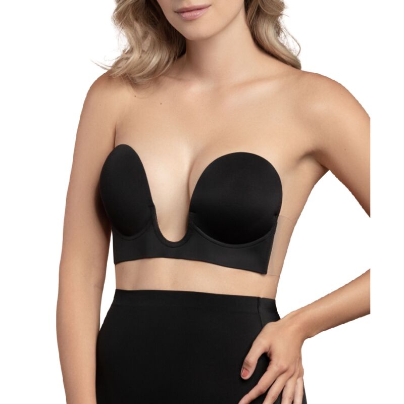 BYE-BRA - BH OHNE GRIFFE EN U SCHWARZ CUP C Bustier Produktansicht
