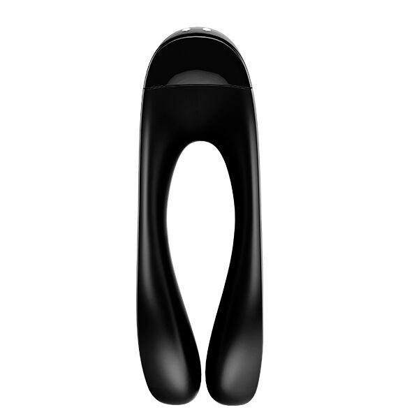SATISFYER - CANDY CANE FINGERVIBRATOR SCHWARZ hochwertiges Sextoy bei Secret Pulse