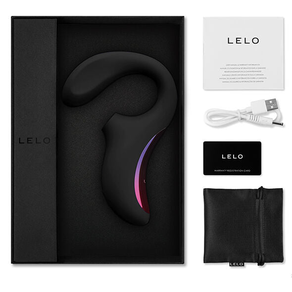 LELO - ENIGMA DOPPELSAUG-STIMULATIONSMASSAGER SCHWARZ – Massager Vibrator Bild 12