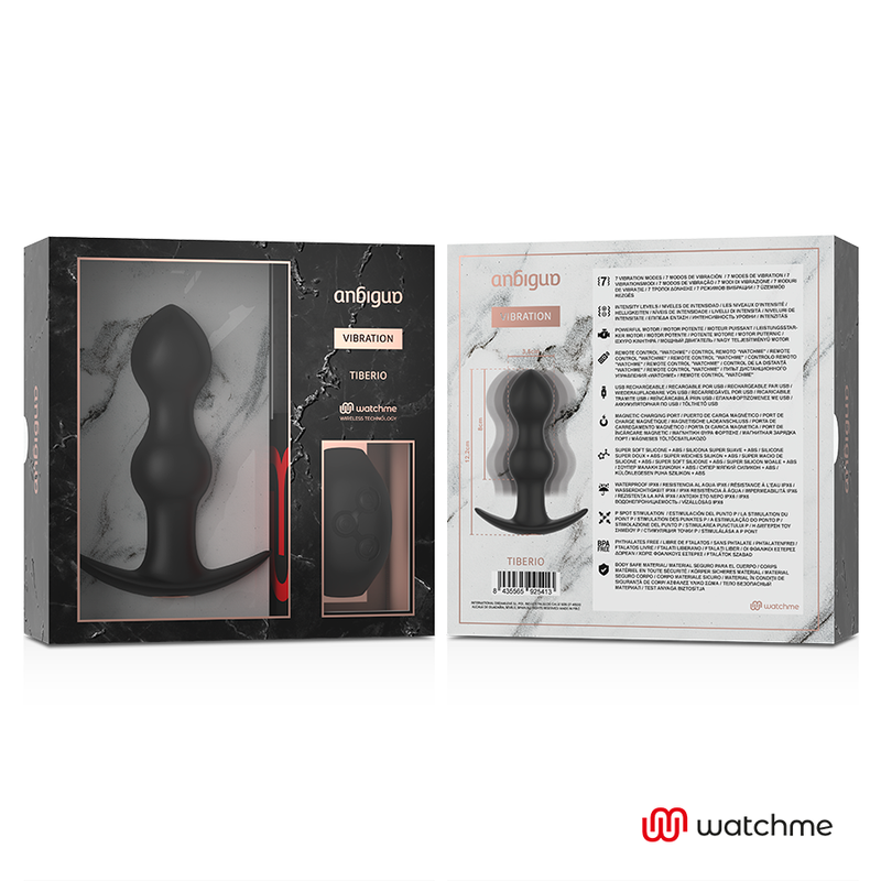 ANBIGUO - WATCHME FERNBEDIENUNGSSTECKER ANALVIBRATOR TIBERIO – Anal-Toy Bild 11