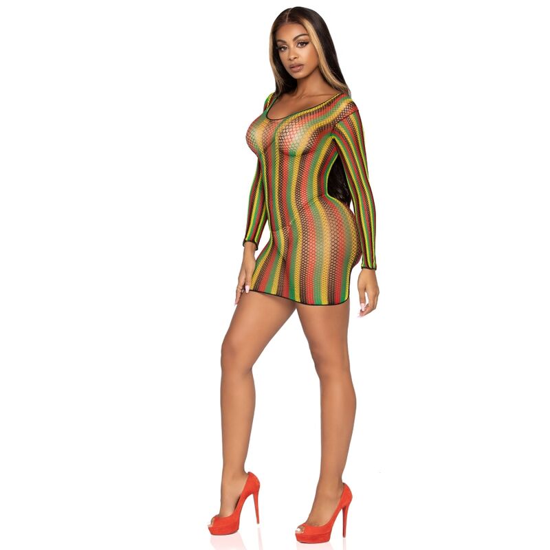 LEG AVENUE - RASTA MINIKLEID EINE GRÖSSE Detailansicht bei Secret Pulse