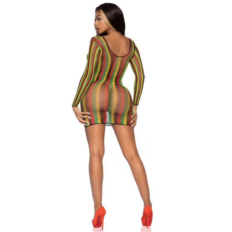 LEG AVENUE - RASTA MINIKLEID EINE GRÖSSE für sinnliche Momente