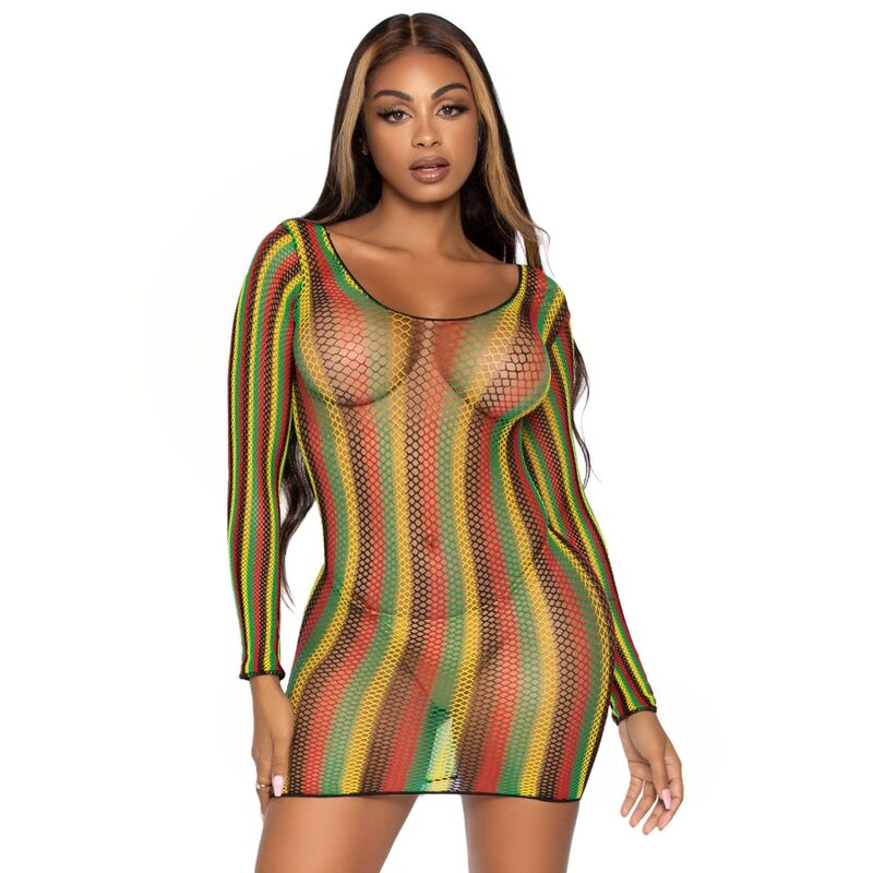 LEG AVENUE - RASTA MINIKLEID EINE GRÖSSE Dessous-Kleid Produktansicht