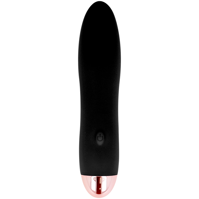 DOLCE VITA - AUFLADBARER VIBRATOR VIER SCHWARZ 7 GESCHWINDIGKEITEN für intensive Stimulation und Self-Love