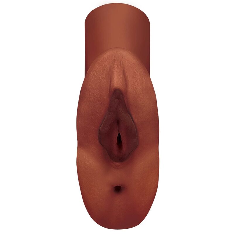 PDX PLUS - PERFECT PUSSY DOUBLE STROKER VAGINA UND ANUS MASTURBATOR BRAUN Produktansicht und Details
