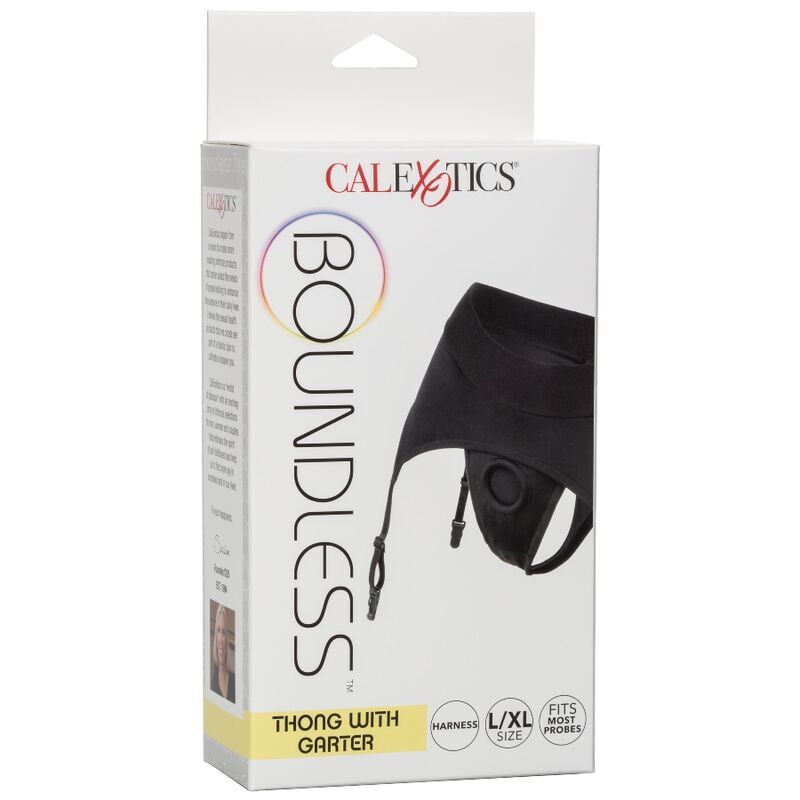 CALEXOTICS - BOUNDLESS THONG MIT GARTER L/XL für sinnliche Momente