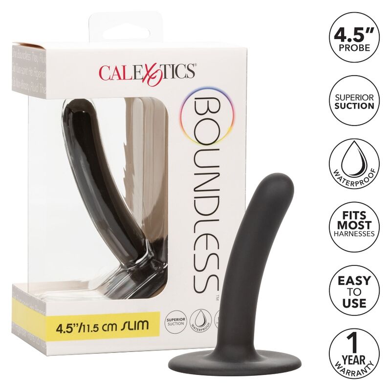 CalExotics Boundless Dildo 11,5 cm – Premium-Silikon, Glatt Produktansicht und Details
