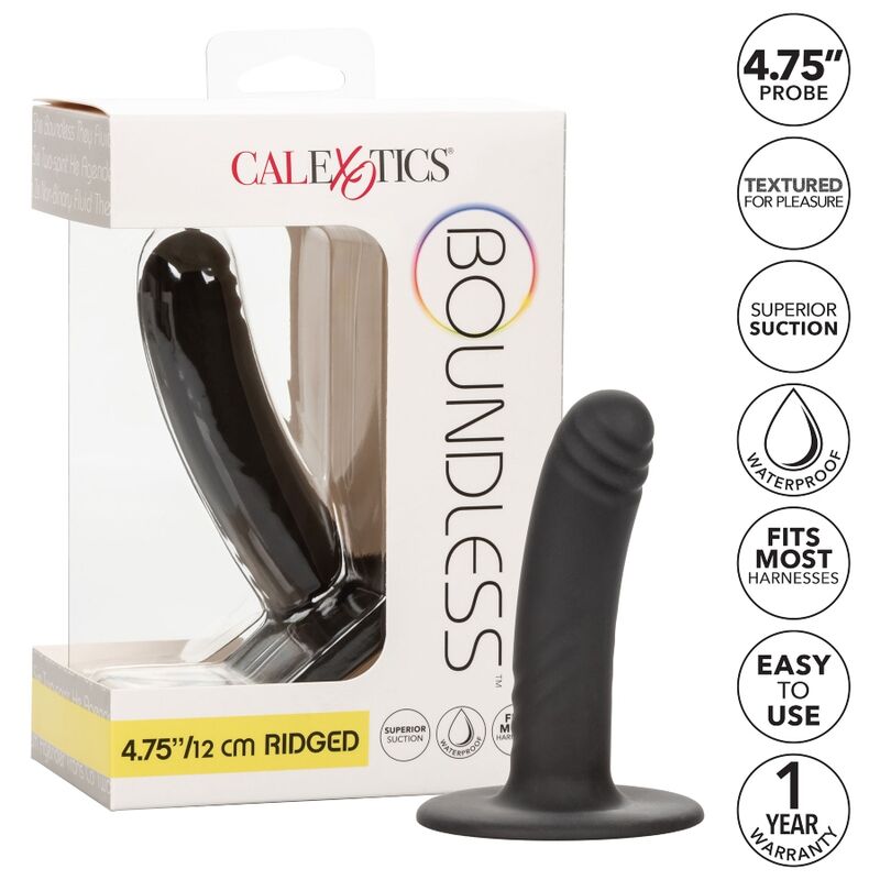 CalExotics Boundless Dildo 12 cm – Harness-kompatibel, Premium-Silikon Produktansicht und Details