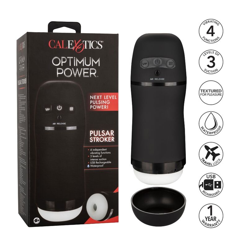 CALEXOTICS - VIBRIERENDER SAUGMASTURBATOR MIT OPTIMALER LEISTUNG Produktansicht und Details