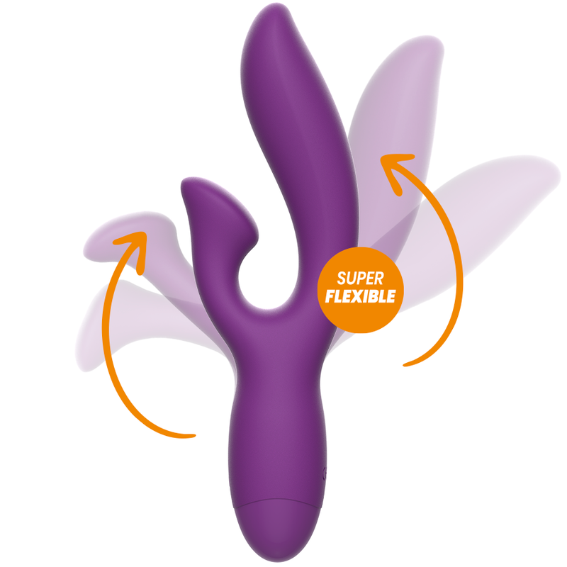 REWOLUTION RewoFun Rabbit Vibrator – Flexibel, 10 Vibrationsmodi, 5 Intensitäten, IPX7, Silikon für intensive Stimulation und Self-Love