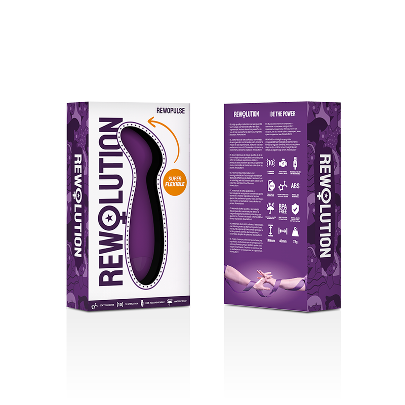REWOLUTION RewoPulse G-Punkt-Vibrator – Flexibel, 10 Vibrationsmodi, IPX6, Silikon für intensive Stimulation und Self-Love