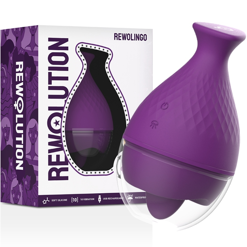 REWOLUTION - REWOLINGO VIBRATOR MIT ZUNGE Vibrator diskret online kaufen