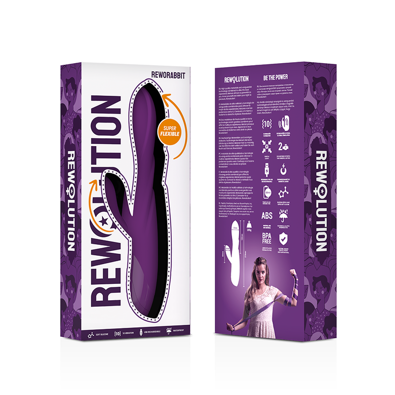 REWOLUTION - REWORABBIT FLEXIBLER VIBRATOR MIT KANINCHEN für intensive Stimulation und Self-Love