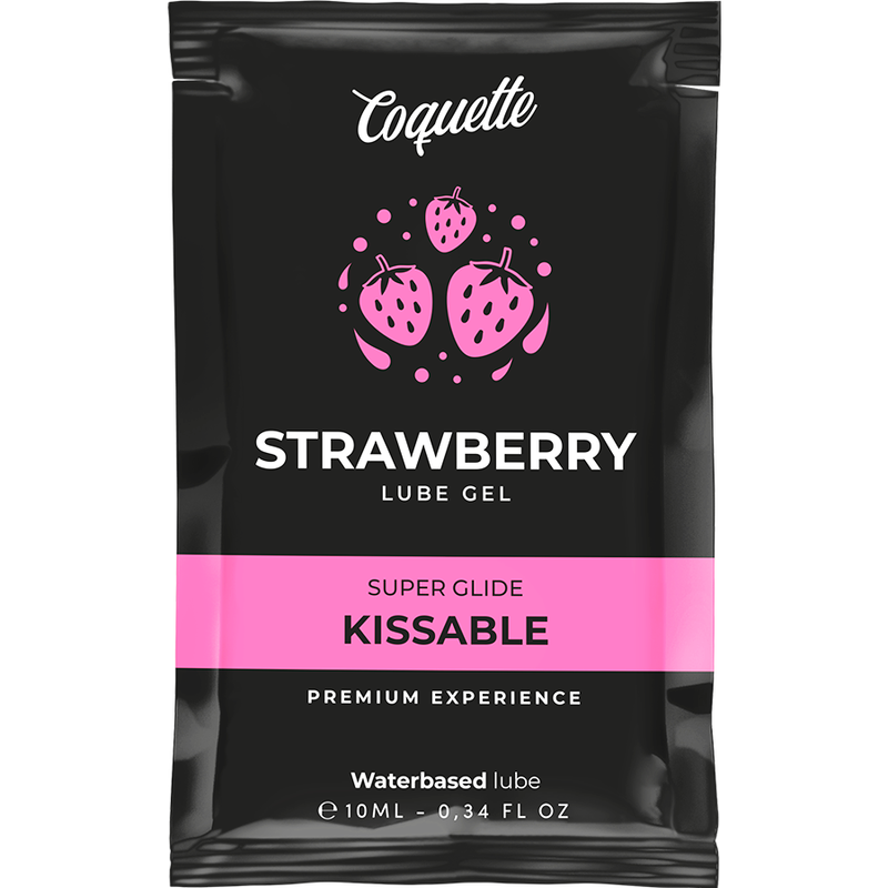 Enthalten im Secret Pulse Mini-Gleitgel Mix: COQUETTE CHIC DESIRE - KUSSBARES SCHMIERMITTEL AUF ERDBEERWASSERBASIS TASCHE 10 ML