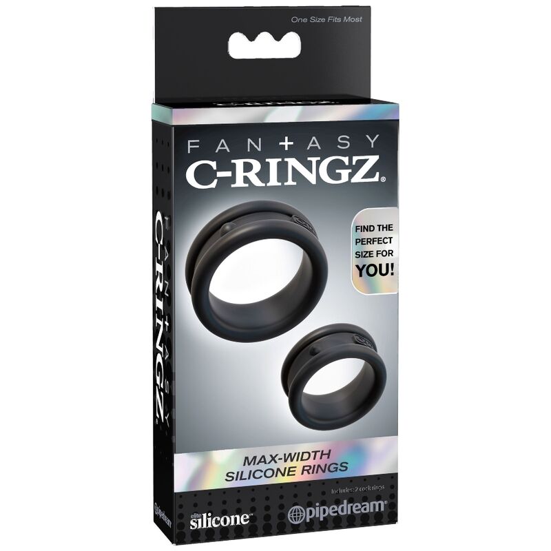 FANTASY C-RINGZ - MAX / BREITE SILIKONRINGE für sinnliche und diskrete Momente