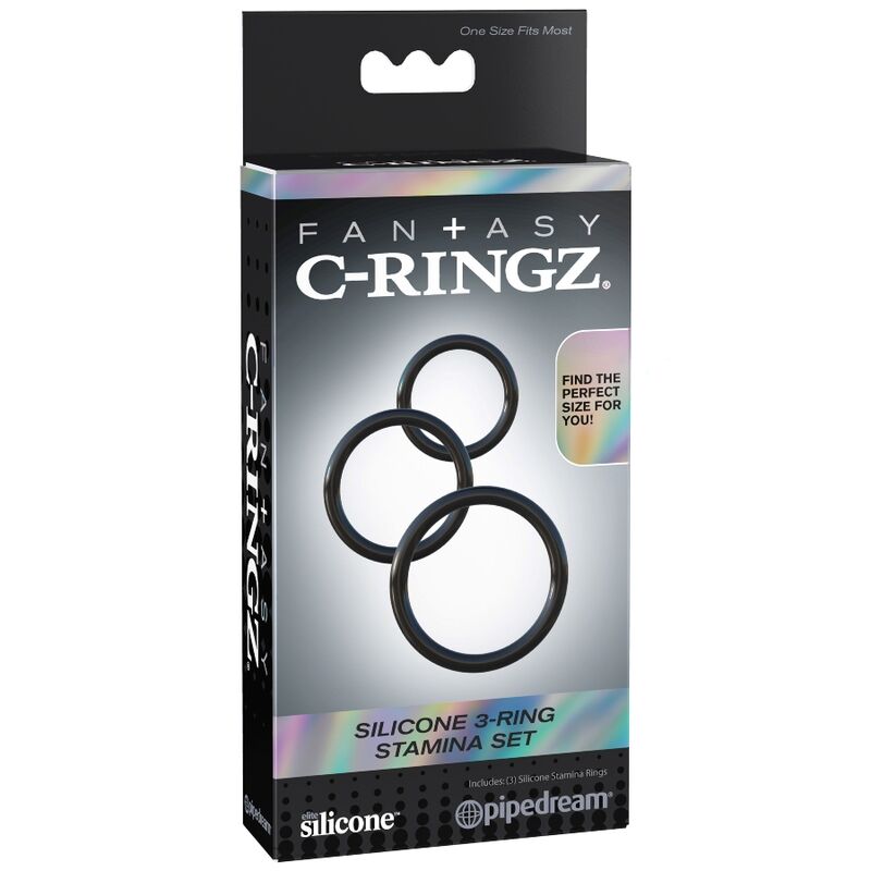 FANTASY C-RINGZ - SILIKON 3 RING STAMINA SET Set diskret online kaufen