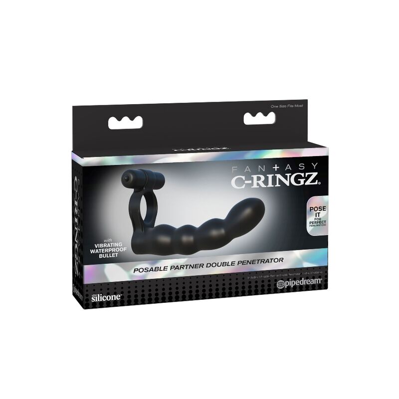 FANTASY C-RINGZ - POSABLE DOPPELPENETRATOR Produktansicht und Details
