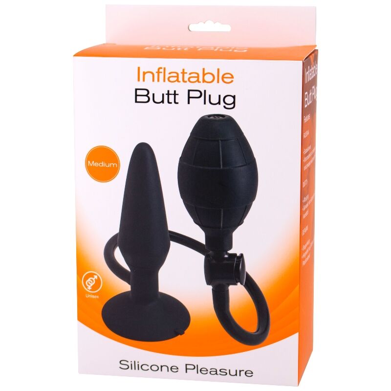 SEVEN CREATIONS - AUFBLASBARER ANALPLUG GRÖSSE M Produktansicht und Details