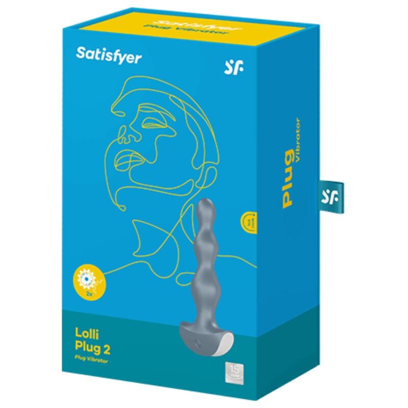 SATISFYER - LOLLI PLUG 2 VIBRATOR GRAU bei Secret Pulse im Erotikshop