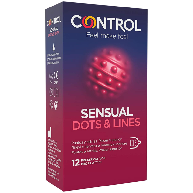 CONTROL - SINNLICHE PUNKTE & LINIEN PUNKTE UND DEHNUNGSMARKEN 12 EINHEITEN – Erotik-Zubehör Bild 1
