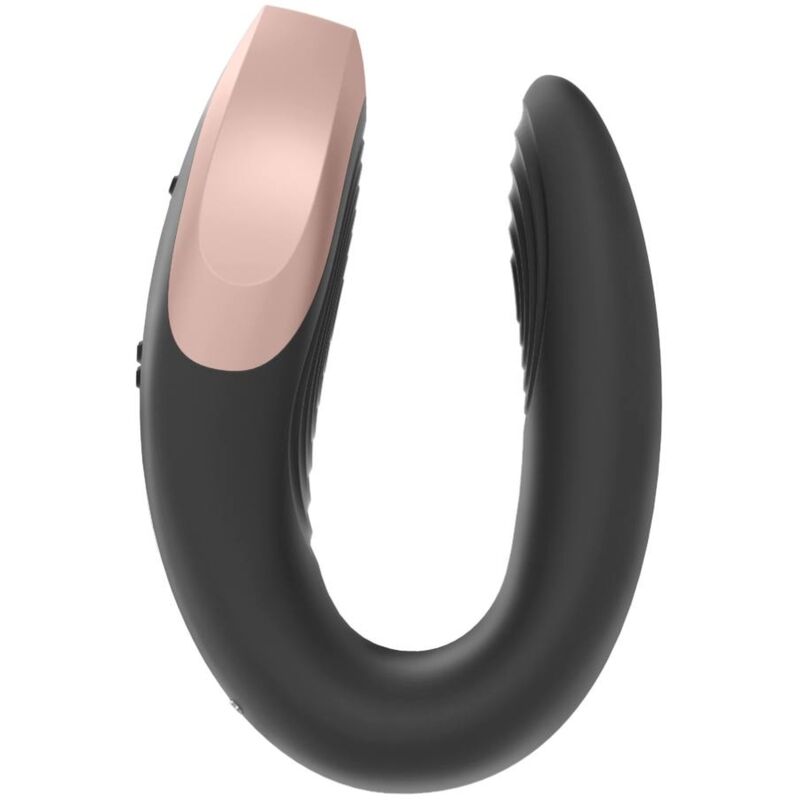 SATISFYER - DOUBLE LOVE LUXURY PARTNER VIBRATOR SCHWARZ für intensive Stimulation und Self-Love