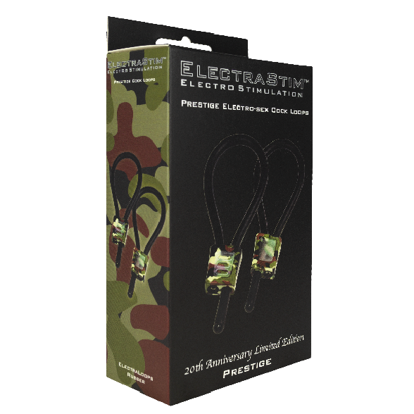 ElectraStim Prestige ElectraLoops – Verstellbare Cockringe, Camouflage, 6,5 mm Gummi für sinnliche und diskrete Momente