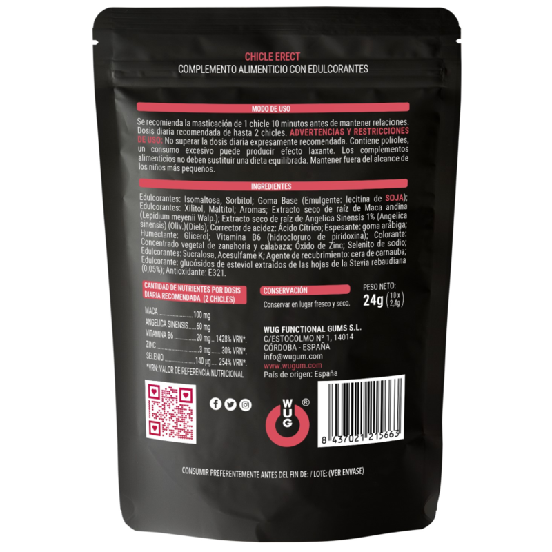 WUG SEX SENSE Erect Enhancer 10 Einheiten – Leistungssteigerung & Erektion – Potenz- & Lustprodukt Bild 2