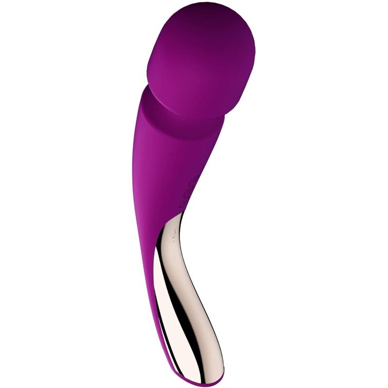 LELO - SMART WAND MEDIUM 2 DEEP ROSE MASSAGER Vibratorstab Produktansicht und Details