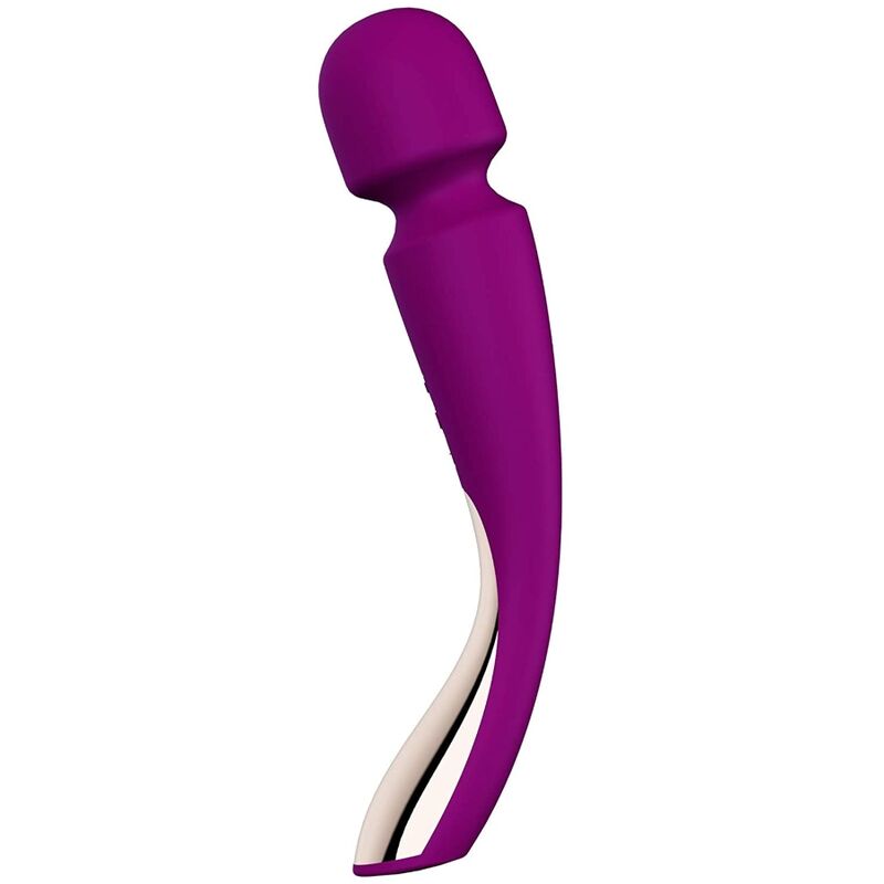 LELO - SMART WAND MEDIUM 2 DEEP ROSE MASSAGER Vibratorstab Produktansicht und Details