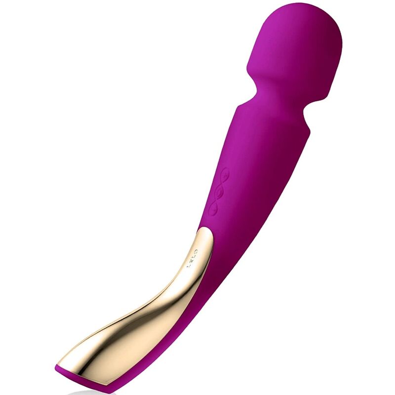 LELO - SMART WAND MEDIUM 2 DEEP ROSE MASSAGER Vibratorstab Produktansicht und Details