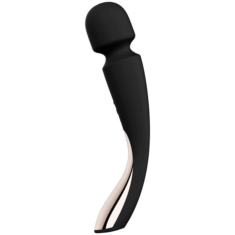 LELO - SMART MEDIUM WAND 2 SCHWARZES MASSAGER Vibratorstab Produktansicht und Details