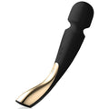 LELO - SMART MEDIUM WAND 2 SCHWARZES MASSAGER Vibratorstab Produktansicht und Details