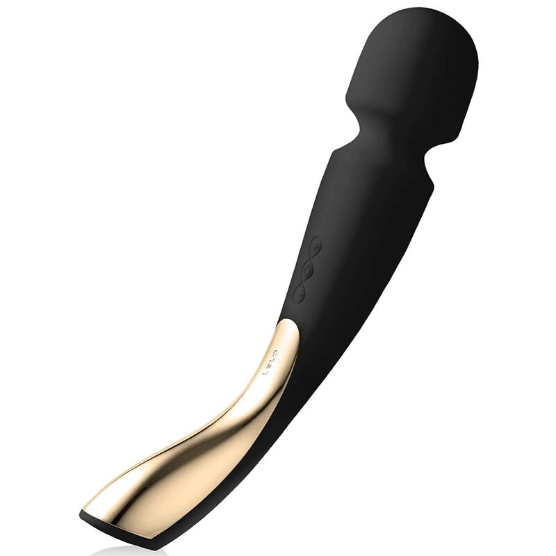 LELO - SMART MEDIUM WAND 2 SCHWARZES MASSAGER Vibratorstab Produktansicht und Details