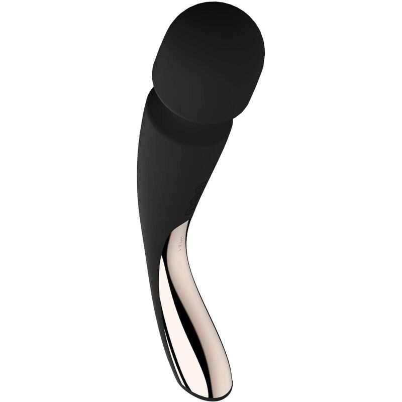 LELO - SMART MEDIUM WAND 2 SCHWARZES MASSAGER Vibratorstab Produktansicht und Details
