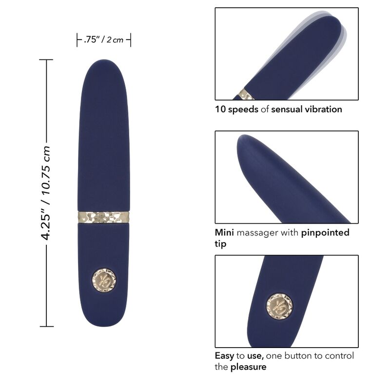 CalExotics Chic Daisy Mini-Massager – 10 Vibrationsmodi, Wasserdicht & USB Wiederaufladbar