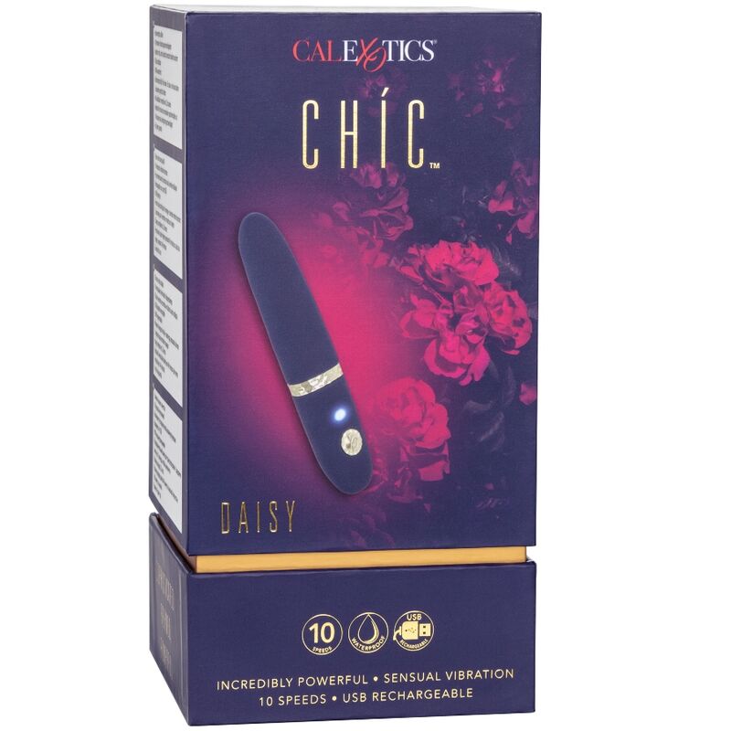 CalExotics Chic Daisy Mini-Massager – 10 Vibrationsmodi, Wasserdicht & USB Wiederaufladbar