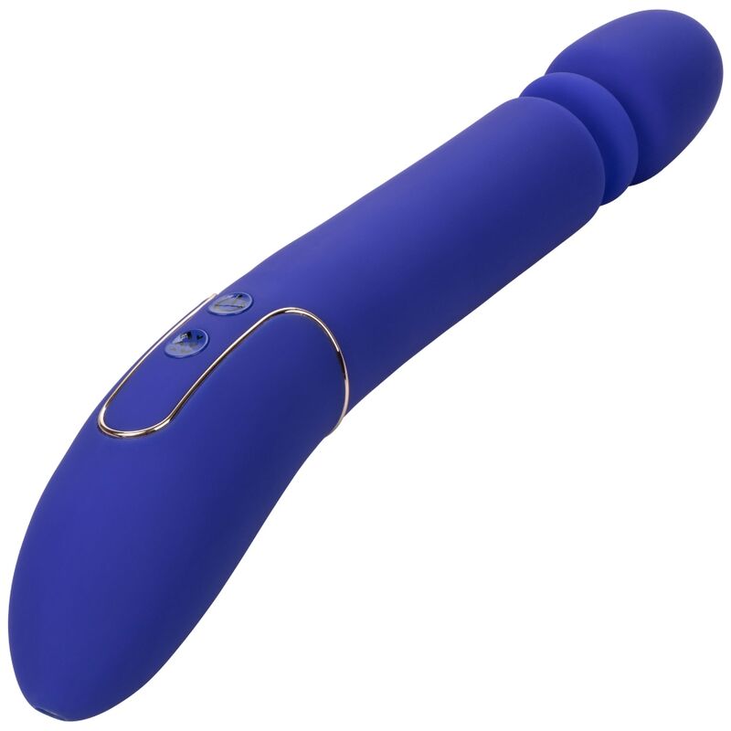 CALEXOTICS Shameless Slim Thumper – Kraftvolles Massagegerät, 4 Funktionen, Wasserdicht, Blau – Erotikspiel Bild 1