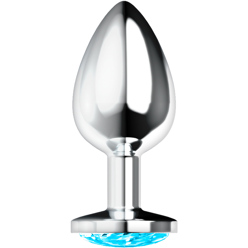 OHMAMA - ANALPLUG MIT BLAUEM KRISTALL L Produktansicht und Details