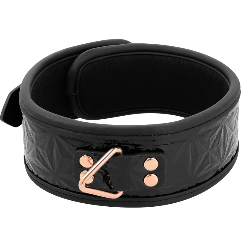 Begme Black Edition Premium Veganes Lederhalsband – Neoprenbezug & Bondage