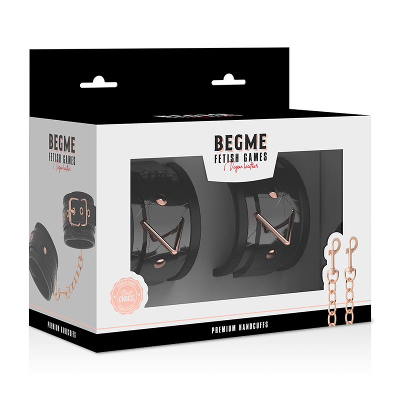 Begme Black Edition Premium Handschellen – Verstellbar & Neoprenbezug bei Secret Pulse im Erotikshop