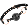 BEGME - BLACK EDITION BALLKNEBEL VEGANES LEDER Ballknebel diskret online kaufen