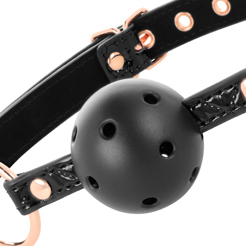 BEGME - BLACK EDITION BALLKNEBEL VEGANES LEDER Ballknebel diskret online kaufen