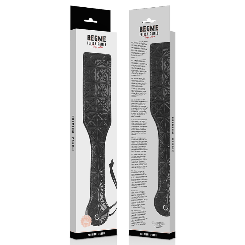 BEGME - BLACK EDITION PADDEL AUS VEGANEM LEDER – Erotik-Zubehör Bild 4