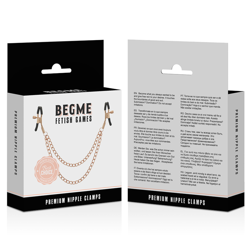 BEGME - BLACK EDITION PREMIUM NIPPELKLEMMEN DER BLACK EDITION für sinnliche und diskrete Momente