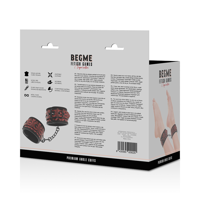 BEGME - RED EDITION PREMIUM KNÖCHELSTZE MIT NEOPRENFUTTER – Erotik-Zubehör Bild 10