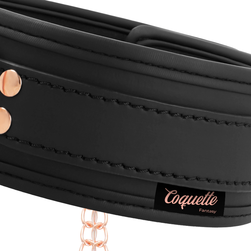 COQUETTE CHIC DESIRE Nippelklemm-Halskette – Veganes Leder, Neopren & Metall | Secret Pulse – Erotik-Schmuck Bild 7