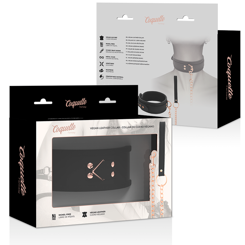 COQUETTE CHIC DESIRE Fantasy-Halskette – Veganes Leder, Neopren & Metall | Secret Pulse – Erotik-Schmuck Bild 9