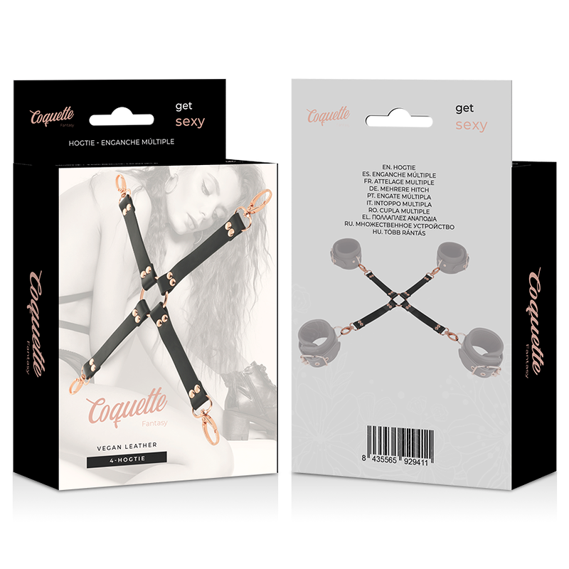 COQUETTE CHIC DESIRE Fantasy Hog Tie – Veganes Leder für Bondage & Unterwerfung | Secet Pulse