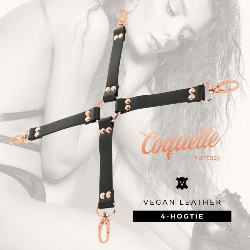COQUETTE CHIC DESIRE Fantasy Hog Tie – Veganes Leder für Bondage & Unterwerfung | Secet Pulse